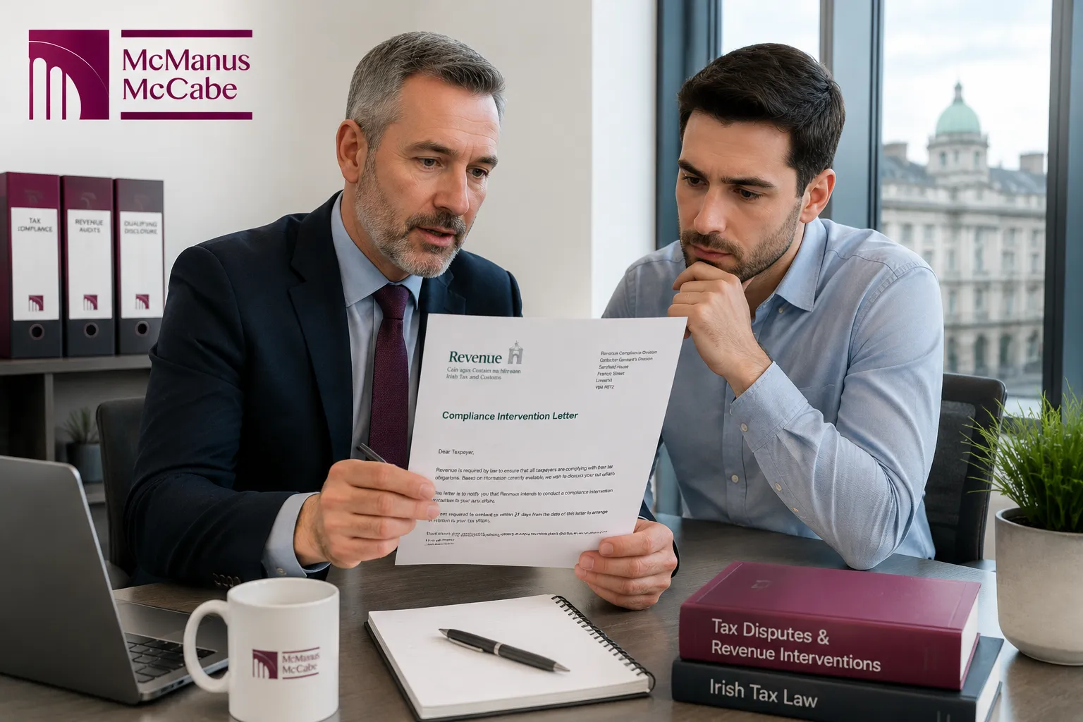 Preparing a prompted qualifying disclosure document for Irish Revenue compliance.